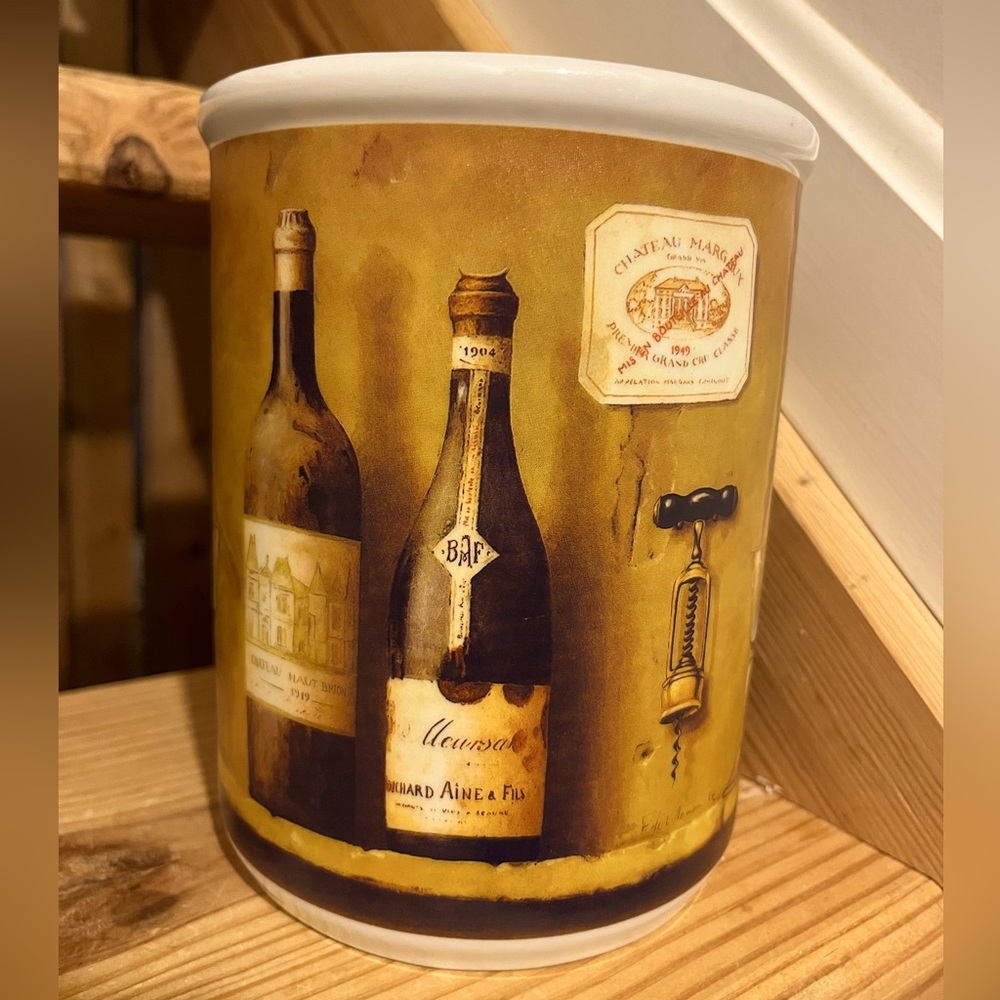 Cypress Home Wine Bottles Utensil Holder